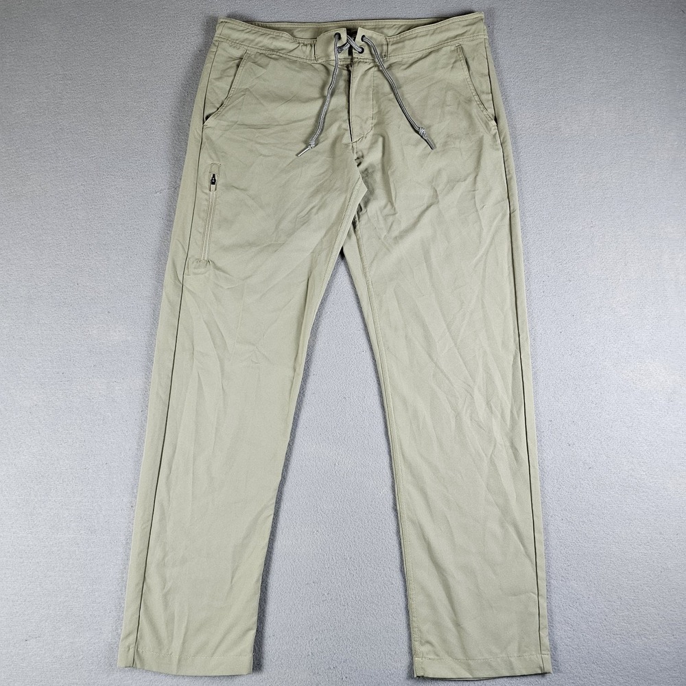 Anetik Analog Tech Pants Mens 32x28 Beige Stretch Hiking Outdoors Light MBANAP0